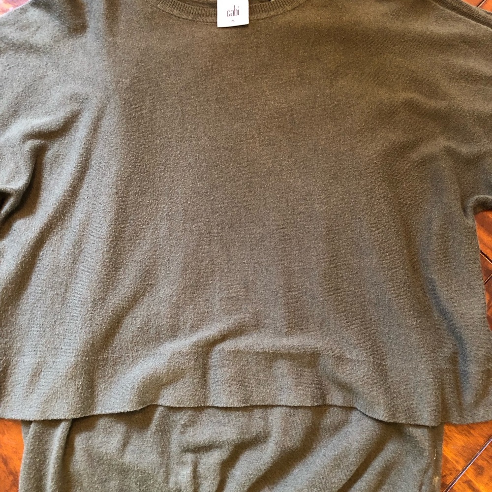 CAbi Olive Green Sweater - Picture 6 of 8